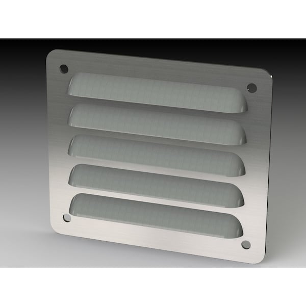 Louver Stand Kit, 3.88 in. H x 4-1/2 in. W x 0.43 in. L, 304 Stainless Steel